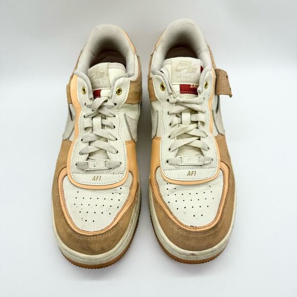 Nike Air Force 1 Shadow Sisterhood Cashmere Sneakers Size 10.5 Streetwear Casual - Picture 4 of 9